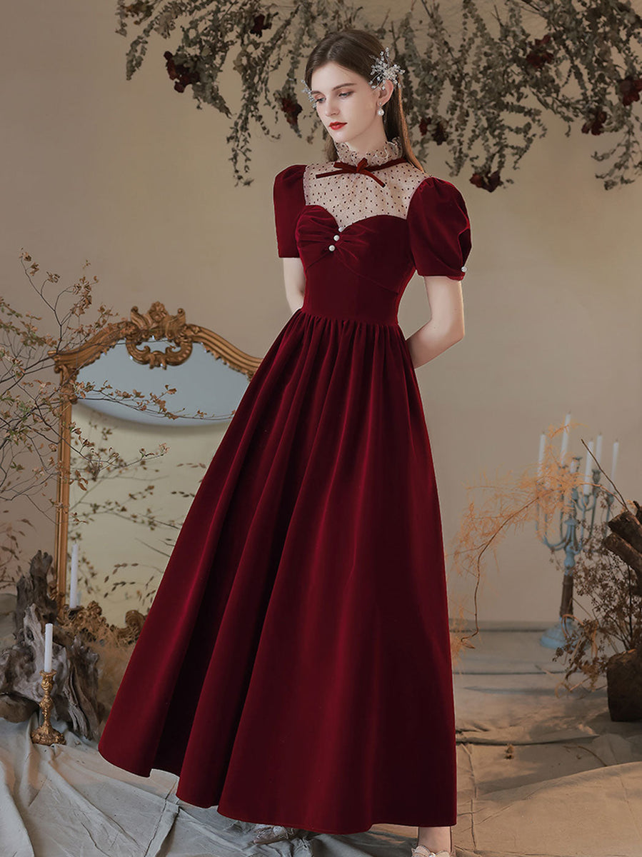 long sleeve long dress for wedding guest Long Wedding-Guest Dress with Long Sleeves