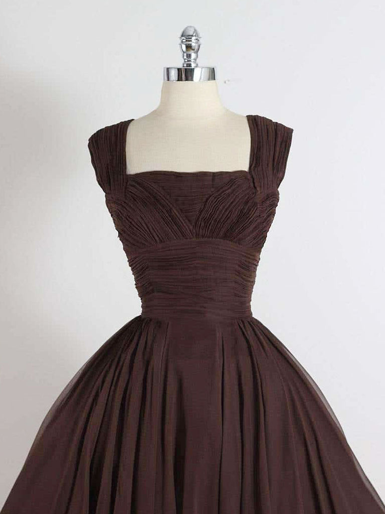 Brown Short Prom Dress, Cute Brown Homecoming Dress
